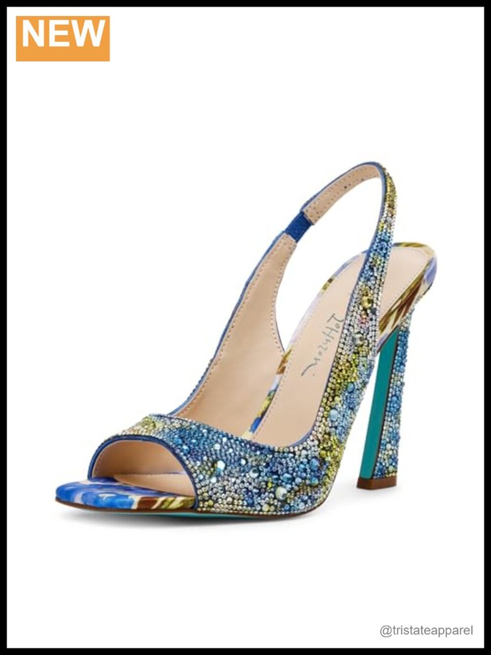 Rhinestone Peep-Toe Slingback Stiletto Heeled Sandals Dress Fashion